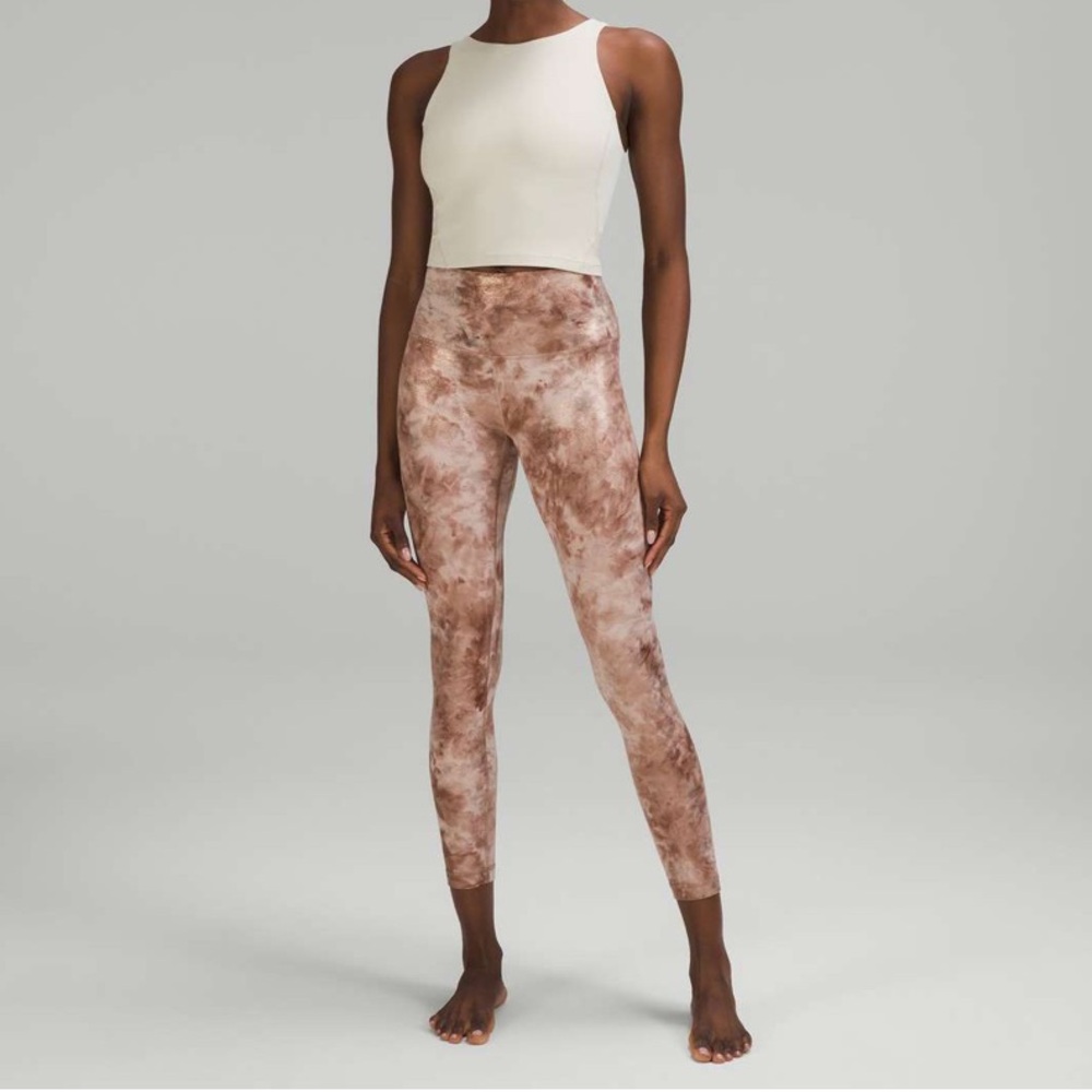 lululemon leggings | 12 rose gold shine